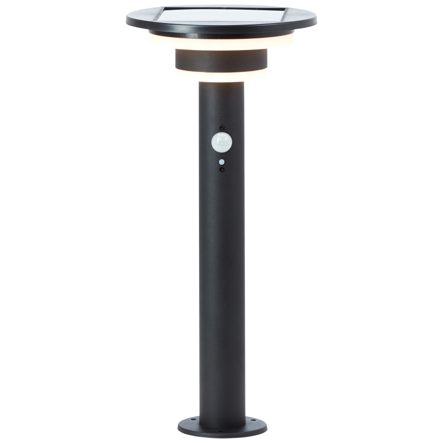Brilliant - LED Saules enerģijas lampa ar sensoru GARVINA LED/3W/3,7V 45 cm IP44 melna