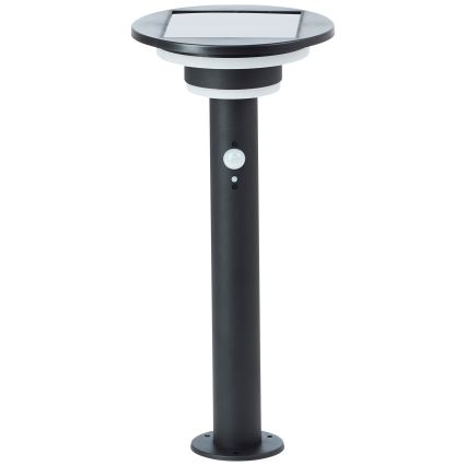 Brilliant - LED Saules enerģijas lampa ar sensoru GARVINA LED/3W/3,7V 45 cm IP44 melna