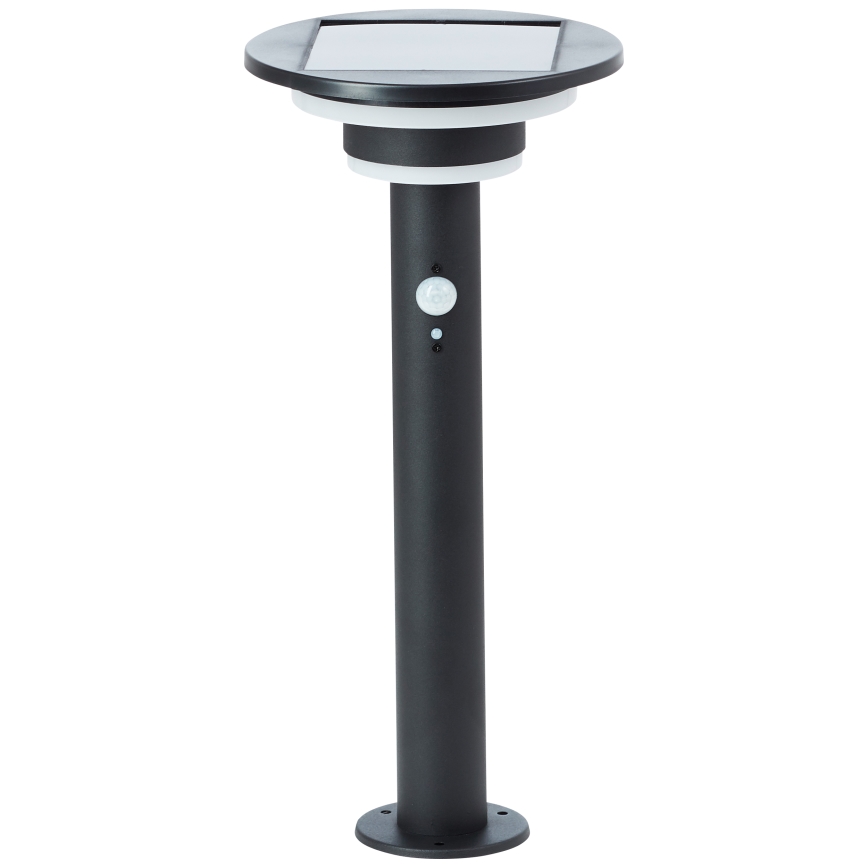 Brilliant - LED Saules enerģijas lampa ar sensoru GARVINA LED/3W/3,7V 45 cm IP44 melna