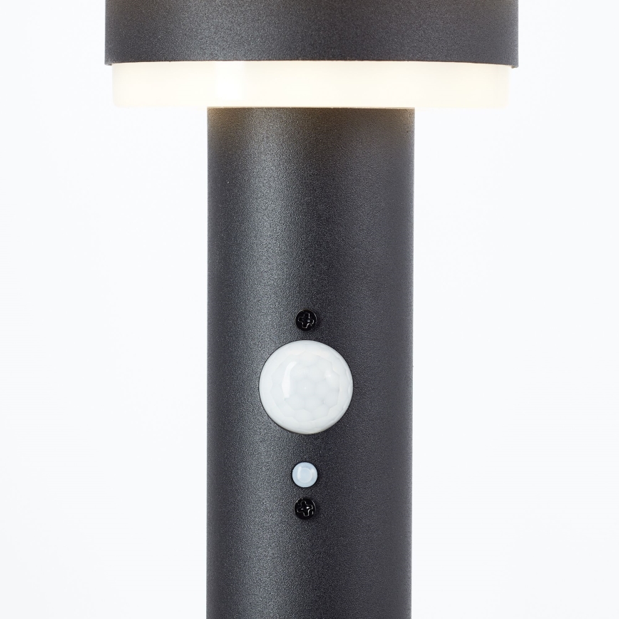Brilliant - LED Saules enerģijas lampa ar sensoru GARVINA LED/3W/3,7V 45 cm IP44 melna