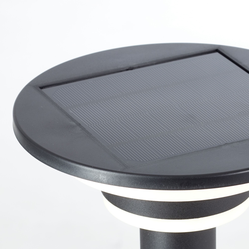 Brilliant - LED Saules enerģijas lampa ar sensoru GARVINA LED/3W/3,7V 45 cm IP44 melna