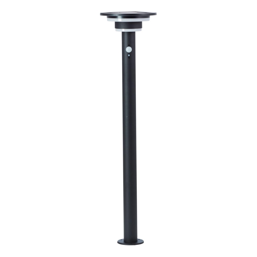 Brilliant - LED Saules enerģijas lampa ar sensoru GARVINA LED/3W/3,7V 85 cm IP44 melna