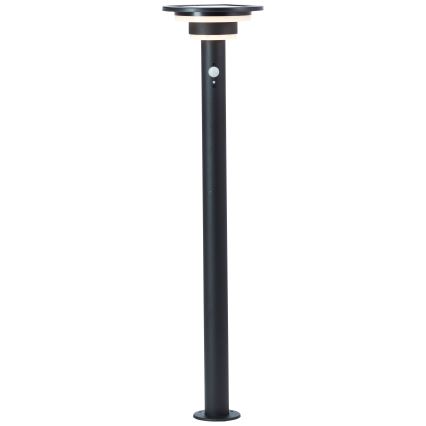 Brilliant - LED Saules enerģijas lampa ar sensoru GARVINA LED/3W/3,7V 85 cm IP44 melna