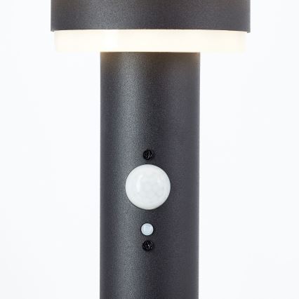 Brilliant - LED Saules enerģijas lampa ar sensoru GARVINA LED/3W/3,7V 85 cm IP44 melna