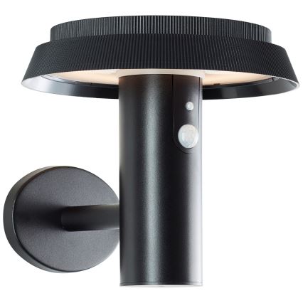 Brilliant - LED Saules enerģijas sienas lampa ar sensoru ALVERO LED/4W/3,7V IP44
