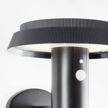 Brilliant - LED Saules enerģijas sienas lampa ar sensoru ALVERO LED/4W/3,7V IP44