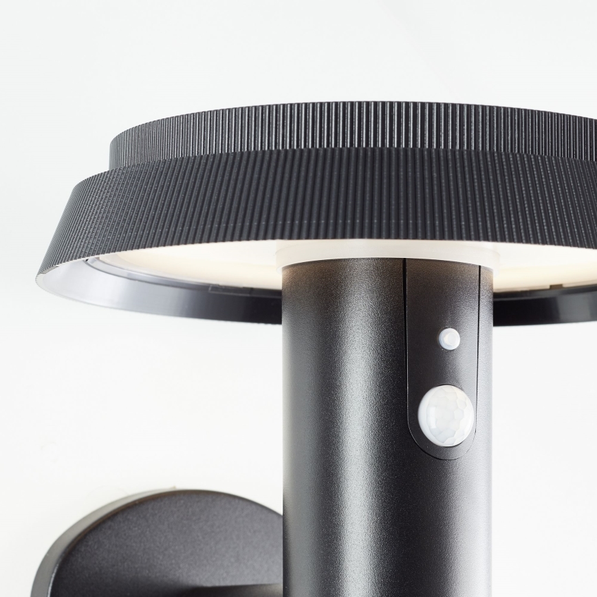 Brilliant - LED Saules enerģijas sienas lampa ar sensoru ALVERO LED/4W/3,7V IP44