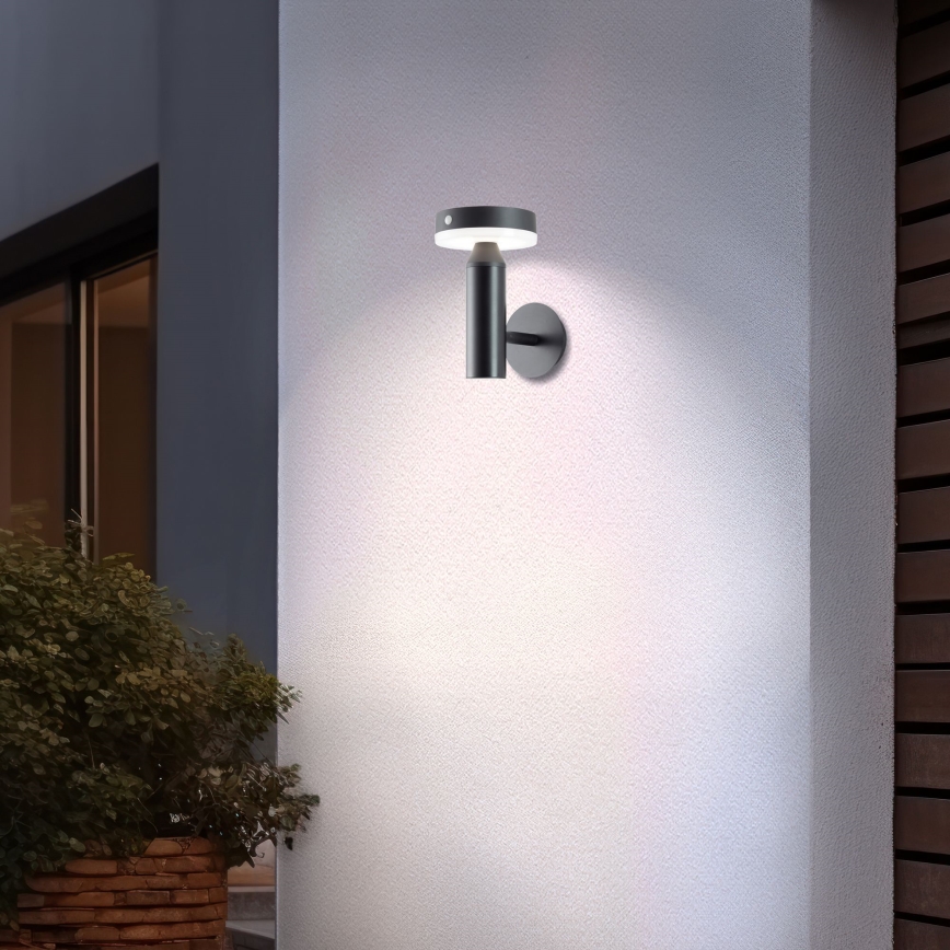 Brilliant - LED Saules enerģijas sienas lampa ar sensoru MAGUA LED/4W/3,7V IP44