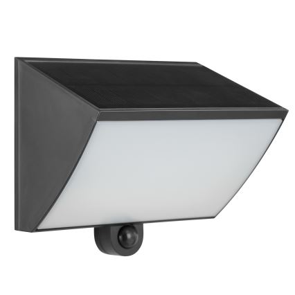 Brilliant - LED saules sienas gaismeklis ar sensoru SIERRA LED/6W/3,7V 2700/4000/6500K 2000 mAh IP54 melns