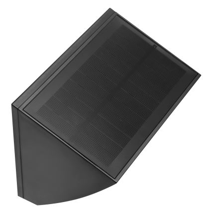 Brilliant - LED saules sienas gaismeklis ar sensoru SIERRA LED/6W/3,7V 2700/4000/6500K 2000 mAh IP54 melns