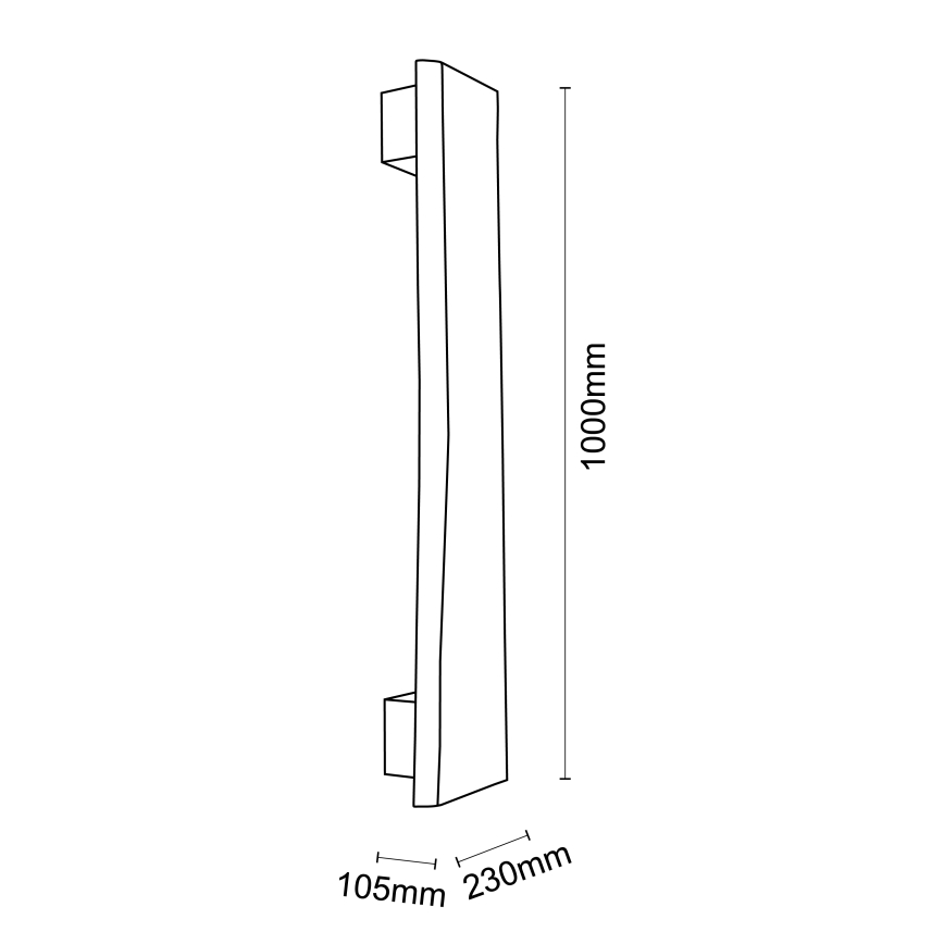 Brilliant - LED Sienas lampa FEINGOLD LED/8,5W/230V priede - FSC sertificēts