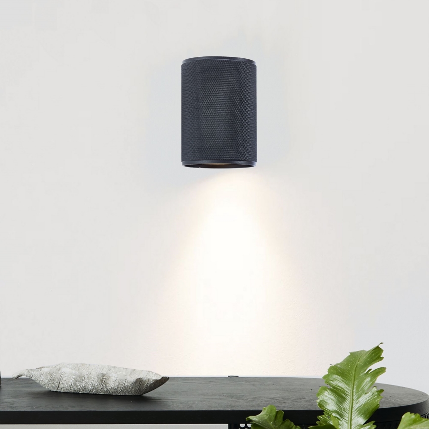Brilliant - LED Sienas lampa MARTY 1xGU10/5W/230V melna