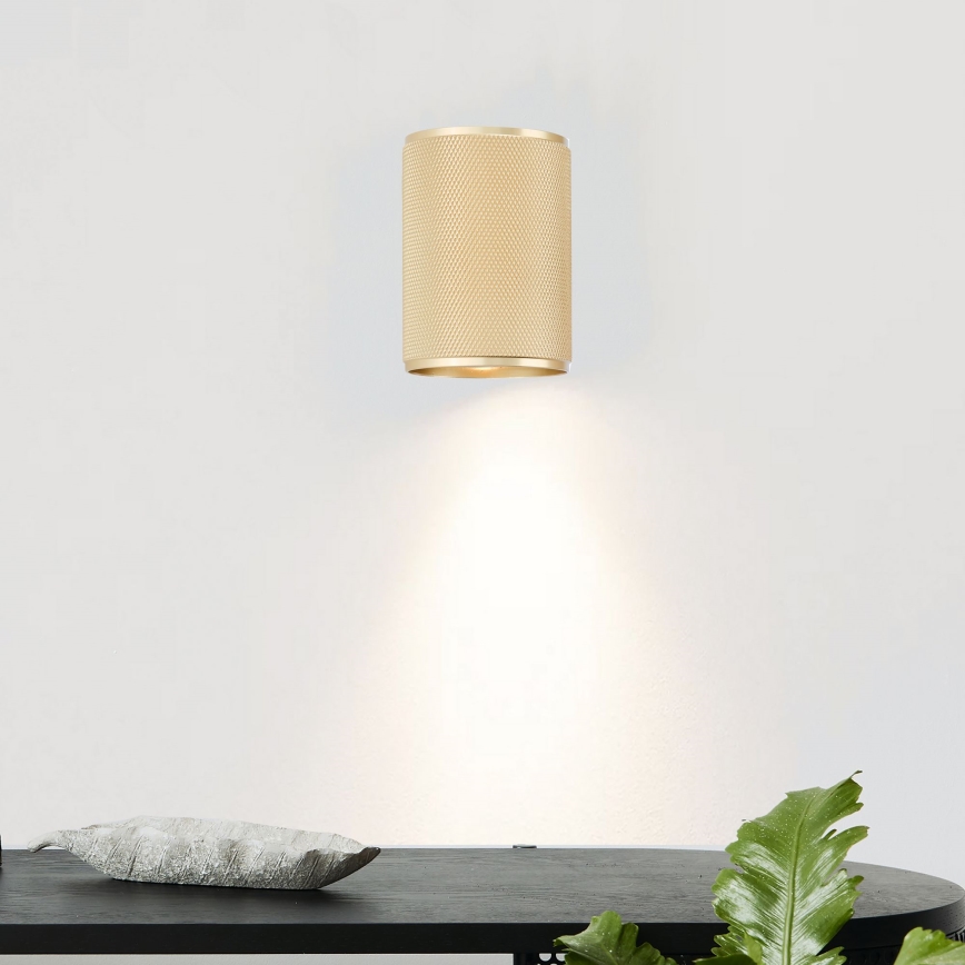 Brilliant - LED Sienas lampa MARTY 1xGU10/5W/230V zelta
