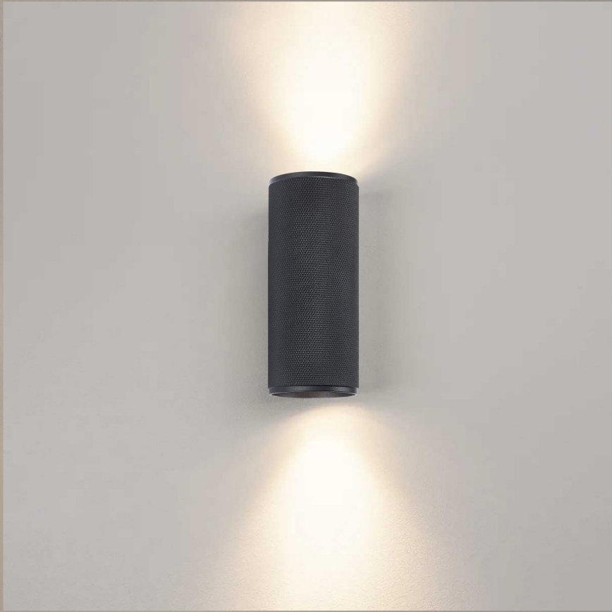 Brilliant - LED Sienas lampa MARTY 2xGU10/5W/230V melna