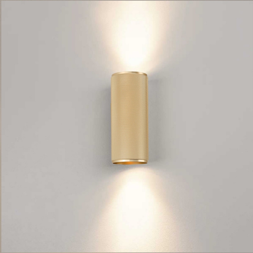 Brilliant - LED Sienas lampa MARTY 2xGU10/5W/230V zelta