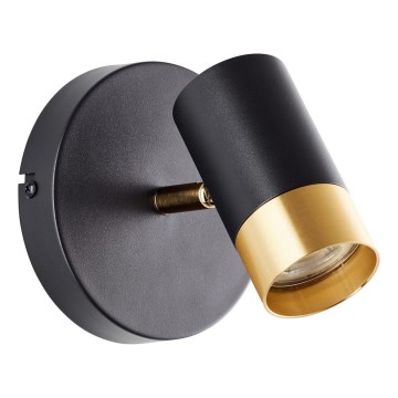 Brilliant - LED sienas prožektors VIGOLO 1xGU10/5W/230V melns/zelts