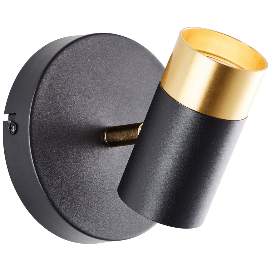 Brilliant - LED sienas prožektors VIGOLO 1xGU10/5W/230V melns/zelts