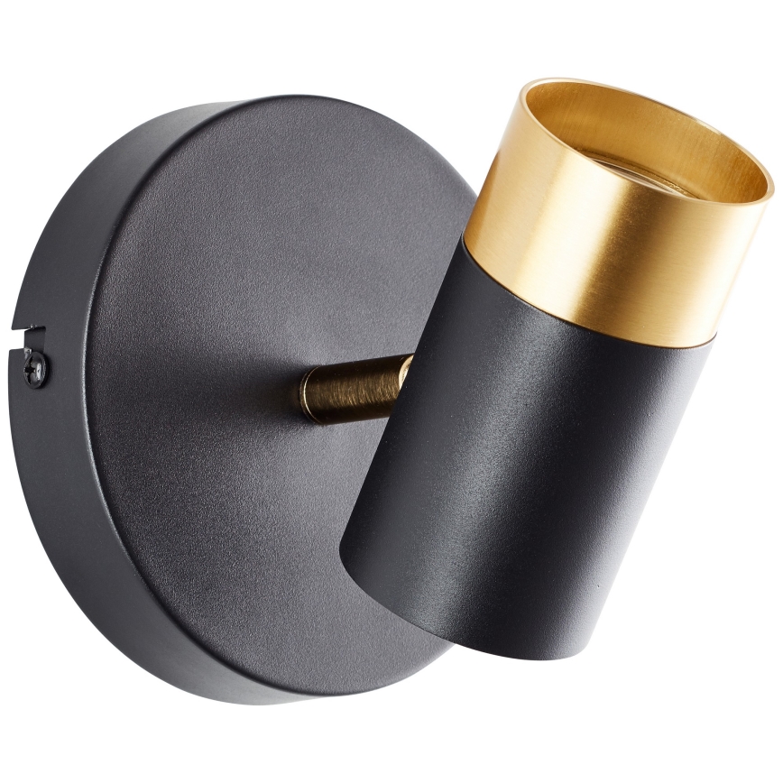 Brilliant - LED sienas prožektors VIGOLO 1xGU10/5W/230V melns/zelts