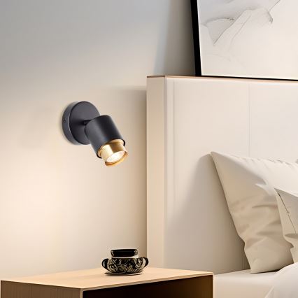 Brilliant - LED sienas spotgaismeklis COVELO 1xGU10/5W/230V melns/zeltains