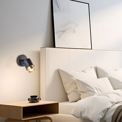 Brilliant - LED sienas spotgaismeklis COVELO 1xGU10/5W/230V melns/zeltains