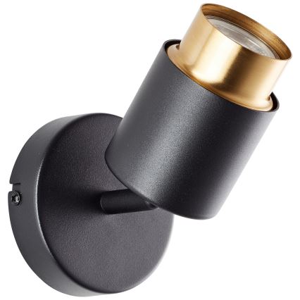 Brilliant - LED sienas spotgaismeklis COVELO 1xGU10/5W/230V melns/zeltains