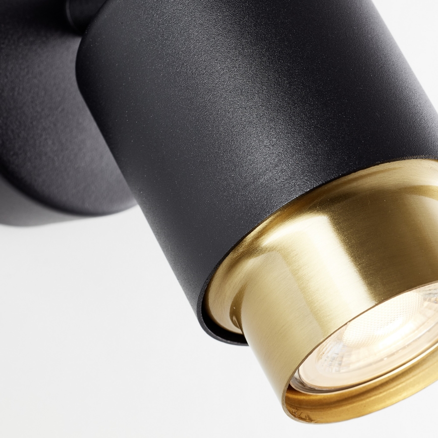 Brilliant - LED sienas spotgaismeklis COVELO 1xGU10/5W/230V melns/zeltains