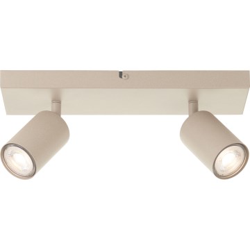 Brilliant - LED spota gaismeklis JELLO 2xGU10/5W/230V bēšs