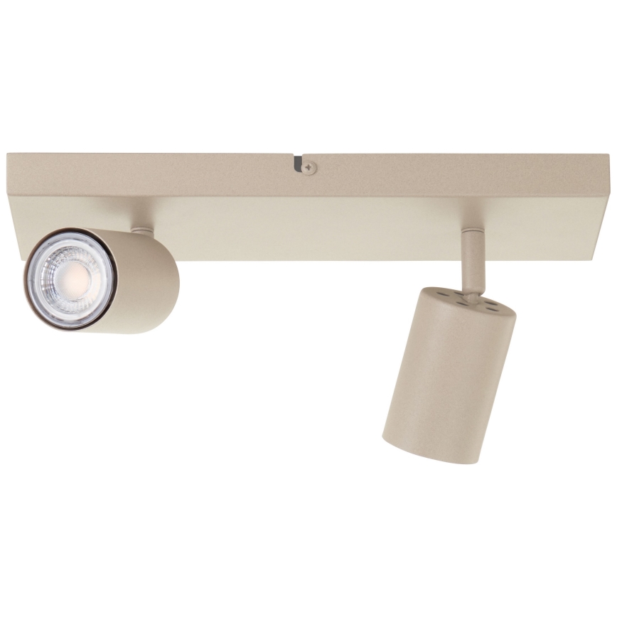 Brilliant - LED spota gaismeklis JELLO 2xGU10/5W/230V bēšs