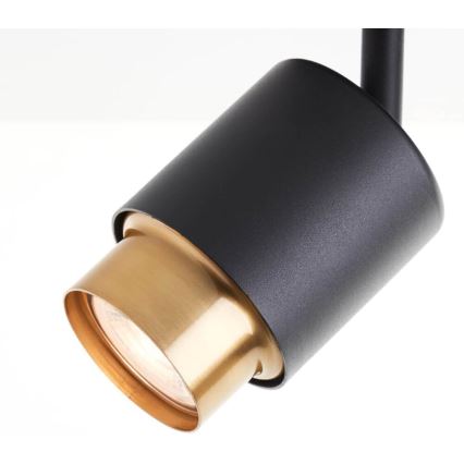 Brilliant - LED spotgaismeklis COVELO 3xGU10/5W/230V melns/zelts