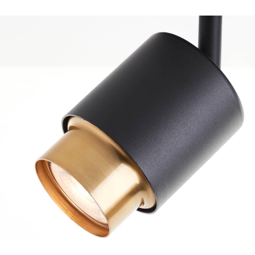 Brilliant - LED spotgaismeklis COVELO 3xGU10/5W/230V melns/zelts
