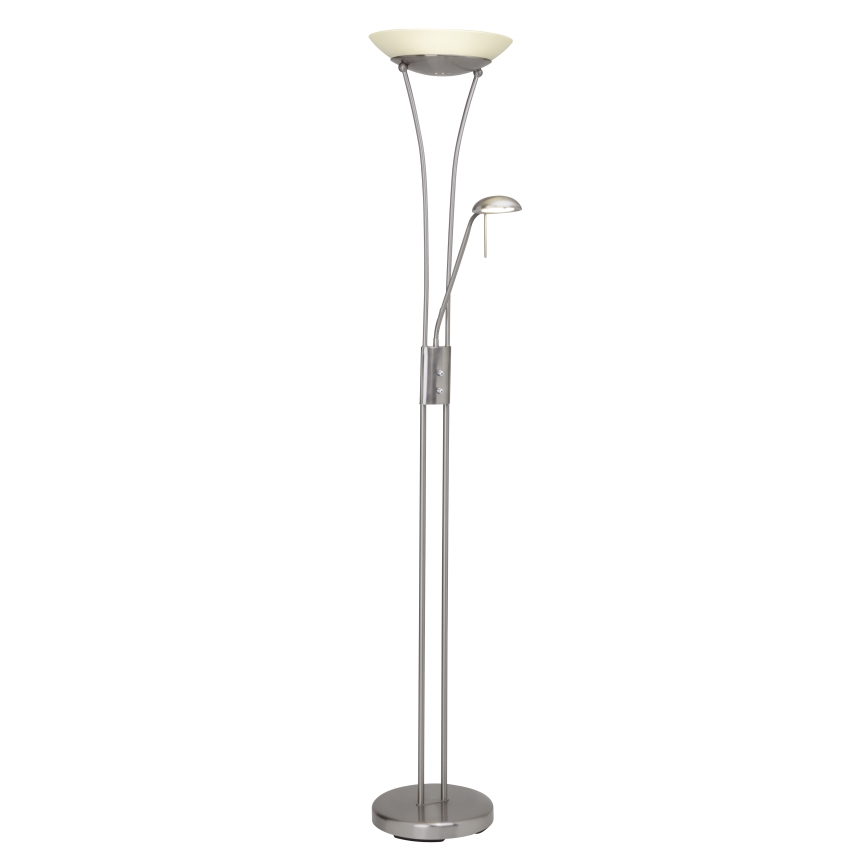 Brilliant - LED stāvlampa FINN ar regulējamu spilgtumu 2xLED/13W/230V matēts hroms