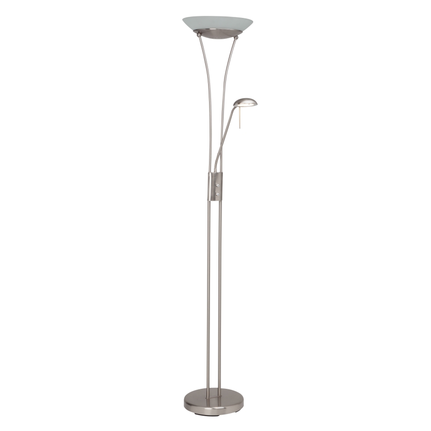 Brilliant - LED stāvlampa FINN ar regulējamu spilgtumu 2xLED/13W/230V matēts hroms
