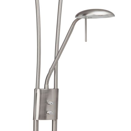 Brilliant - LED stāvlampa FINN ar regulējamu spilgtumu 2xLED/13W/230V matēts hroms
