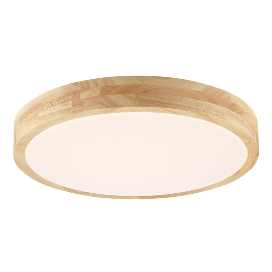 Brilliant - LED vannas istabas griestu lampa MOREEN LED/18W/230V 2700/4000/6500K Ø 34 cm IP44 kaučuka koks