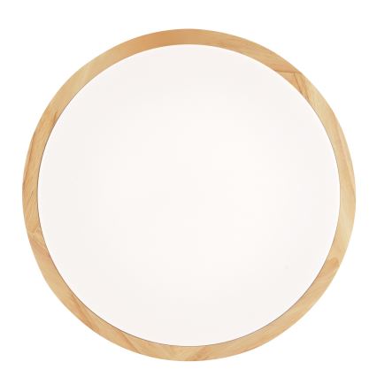 Brilliant - LED vannas istabas griestu lampa MOREEN LED/18W/230V 2700/4000/6500K Ø 34 cm IP44 kaučuka koks