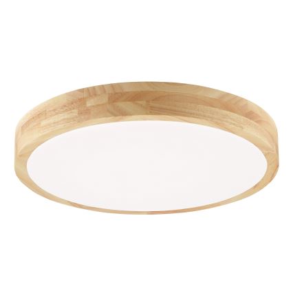 Brilliant - LED vannas istabas griestu lampa MOREEN LED/18W/230V 2700/4000/6500K Ø 34 cm IP44 gumkoks