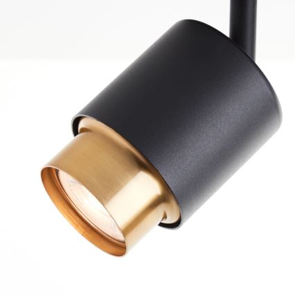 Brilliant - LED virziena gaismeklis COVELO 2xGU10/5W/230V melns/zelts