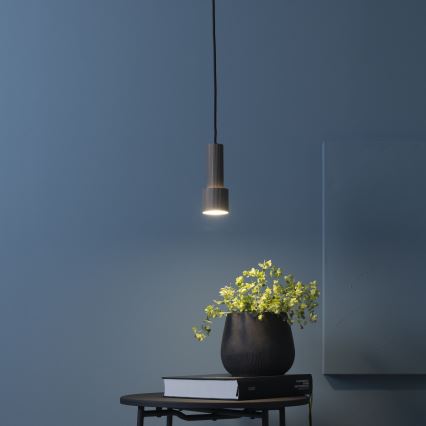 Brilliant - Lustra ar auklu CADIZ 1xGU10/10W/230V d. 12,5 cm bronza