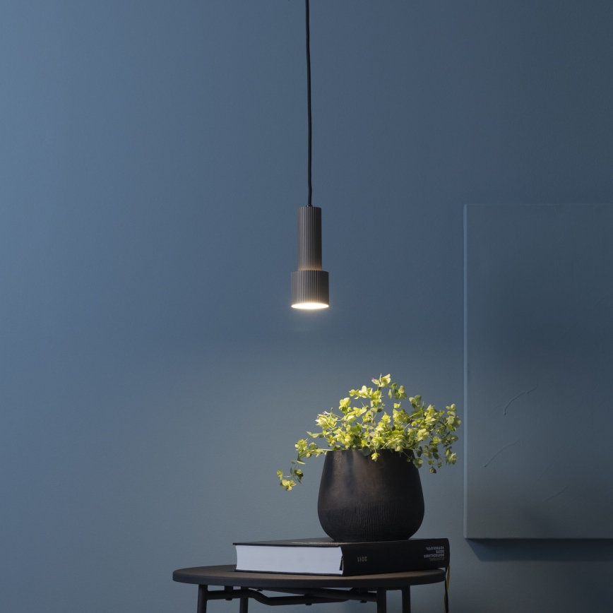 Brilliant - Lustra ar auklu CADIZ 1xGU10/10W/230V d. 12,5 cm bronza