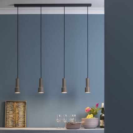 Brilliant - Lustra ar auklu CADIZ 4xGU10/10W/230V bronza