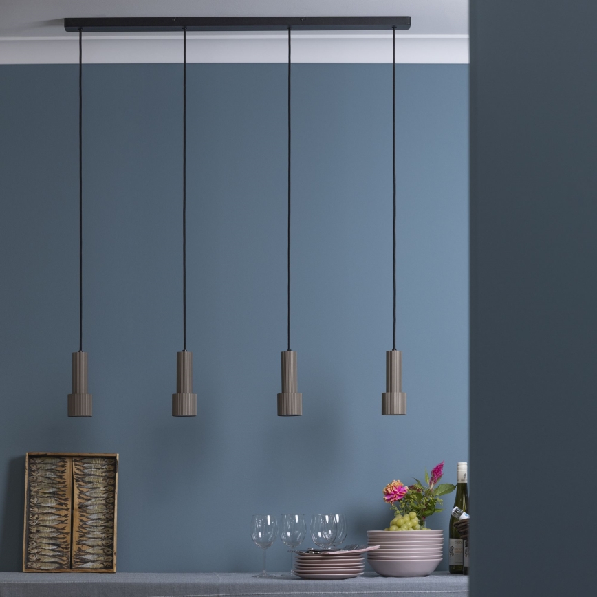 Brilliant - Lustra ar auklu CADIZ 4xGU10/10W/230V bronza