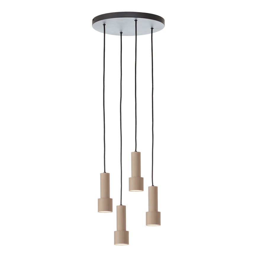 Brilliant - Lustra ar auklu CADIZ 4xGU10/10W/230V d. 35 cm bronza