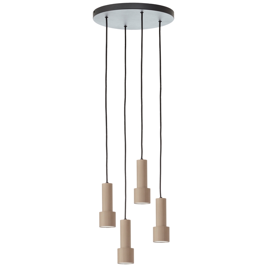 Brilliant - Lustra ar auklu CADIZ 4xGU10/10W/230V d. 35 cm bronza