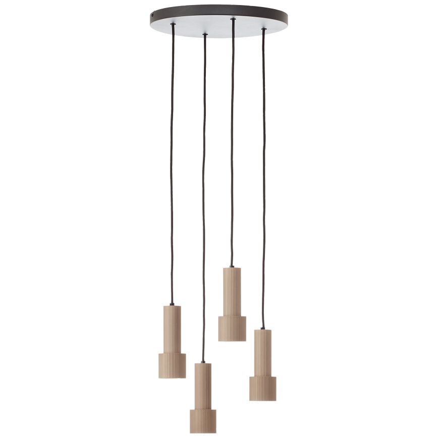 Brilliant - Lustra ar auklu CADIZ 4xGU10/10W/230V d. 35 cm bronza