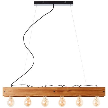 Brilliant - Lustra ar auklu CALANDRA 6xE27/42W/230V priede