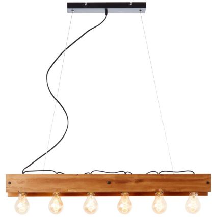 Brilliant - Lustra ar auklu CALANDRA 6xE27/42W/230V priede
