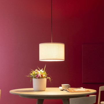 Brilliant - Lustra ar auklu TONY 1xE27/20W/230V d. 35 cm krēmkrāsa