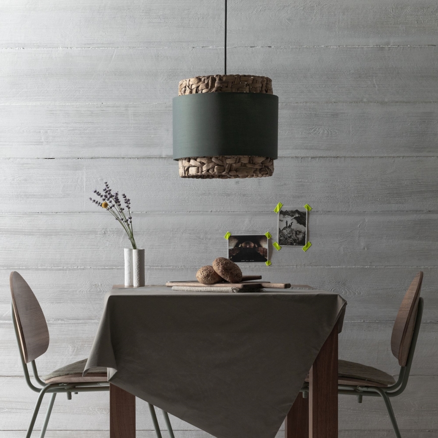 Brilliant - Lustra ar auklu WATERLILLY 1xE27/60W/230V d. 35 cm pelēka