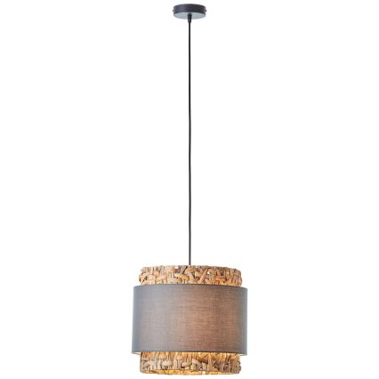 Brilliant - Lustra ar auklu WATERLILLY 1xE27/60W/230V d. 35 cm pelēka