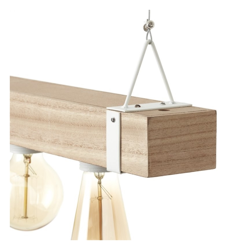 Brilliant - Lustra ar auklu WHITEWOOD 5xE27/30W/230V